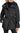 Andrew Marc Womens  Belted Jacket With Soft Faux Fur Collar