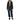 Cole Haan Women's Mid-Length  Genuine Leather Collarless Jacket